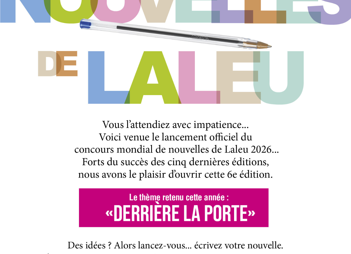 Concours nouvelles 2026